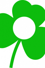 clover leaf monogram frame, shamrock, st patrick's day free svg file