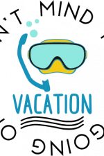 don't mind me i'm going on a vacation, swimming glass, summer free svg file