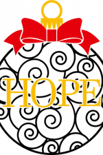 hope baubles, christmas ornament, decoration free svg file