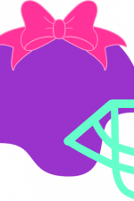 football helmet with bow, sport free svg file