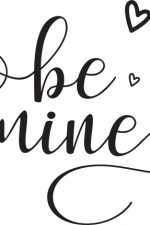 be mine, valentine's day free svg file