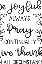 be joyful always pray continually give thanks in all circumstances, bible verse free svg file
