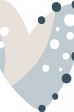 heart boho design with dots free svg file