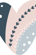heart boho design with dots free svg file