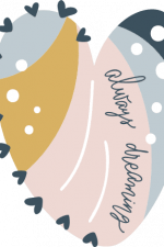 always dreaming heart boho design with dots free svg file