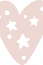 heart boho design with stars and dots free svg file