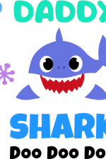 daddy shark doo doo doo, father's day free svg file