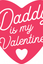 daddy is my valentine, heart, valentine's day free svg file