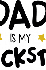 dad is my rockstar, father's day free svg file