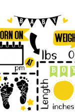 baby boy welcome sign, pm, lbs free svg file