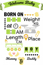 baby boy welcome sign, am, kg, foot prints free svg file
