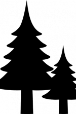 trees silhouette, wild free svg file