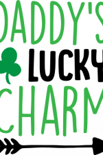 daddy's lucky charm, baby, st patrick's day free svg file