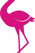 flamingo standing on one leg, bird free svg file