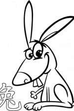 rabbit, hare, chinese zodiac sign free svg file