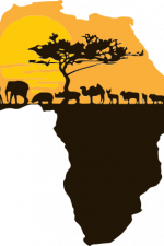 africa map, animals free svg file
