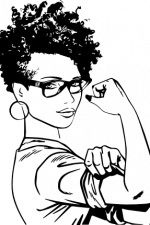 black woman guts, girl power free svg file