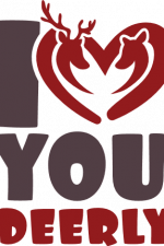 i love you deerly, funny hunter valentines day free svg file