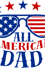all american dad, sunglasses, USA flag, 4th of july free svg file