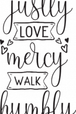 act justly love mercy walk humbly, bible verse free svg file