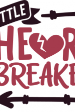 little heart breaker, baby boy onesie free svg file