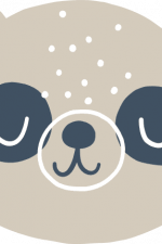 panda head, baby boho design free svg file