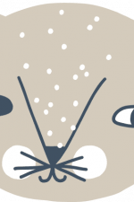 cat head, baby boho design free svg file