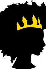 afro girl with crown, black woman, queen free svg file