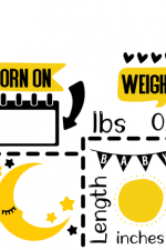 newborn baby welcome sign, lbs free svg file