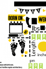 baby girl welcome sign, am, lbs free svg file