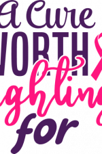 a cure worth fighting for, cancer awareness, ribbon free svg file