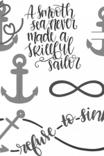 a smooth sea never made a skillful sailor refuse to sink, ship, anchor free svg file