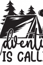 adventure is calling, tent, vacation, camping free svg file