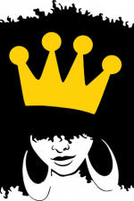 afro girl, black queen with crown free svg file