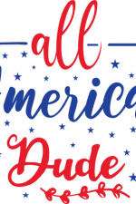 all american dude, patriotic, 4th of july free svg file