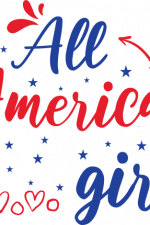 all american girl, 4th of july, patriotic free svg file