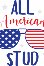 all american stud, USA flag sunglasses, 4th of july free svg file