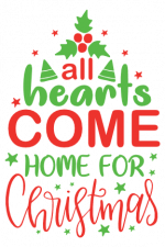 All Hearts Come For Christmas, Holiday Free Svg File