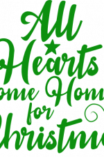 all hearts come home for christmas, holiday free svg file