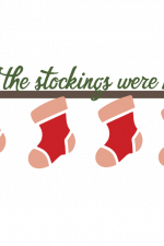 All The Stockings Were Hung Free Svg File