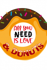 All You Need Is Love And Donuts Free Svg File