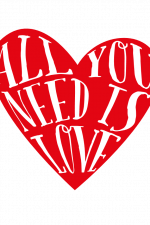 All You Need Is Love, Valentine's Day Heart Free Svg File