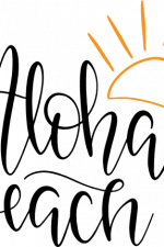 aloha beach, summer free svg file