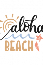 Aloha Beach, Summer time Free Svg File