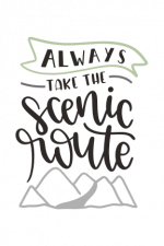 Always Take The Scenic Route, hiking Free Svg File