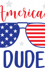 american dude, USA flag Sunglasses, 4th of july free svg file