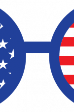american flag glasses, 4th of july free svg file clipart image