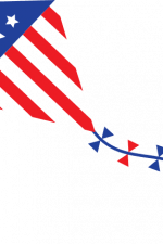 american flag kite, 4th of july free svg file clipart image