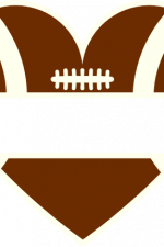 american football heart shape ball split text frame, sport free svg file