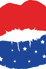 american lips, 4th of july, patriotic free svg file image